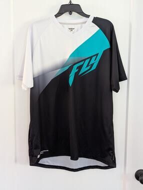 Fly Racing Jersey Shirt Men's Size XL Professional Race Apparel Polygiene EUC